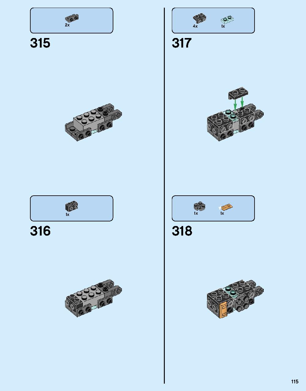 ハルクバスター：ウルトロン・エディション 76105 レゴの商品情報 レゴの説明書・組立方法 115 page