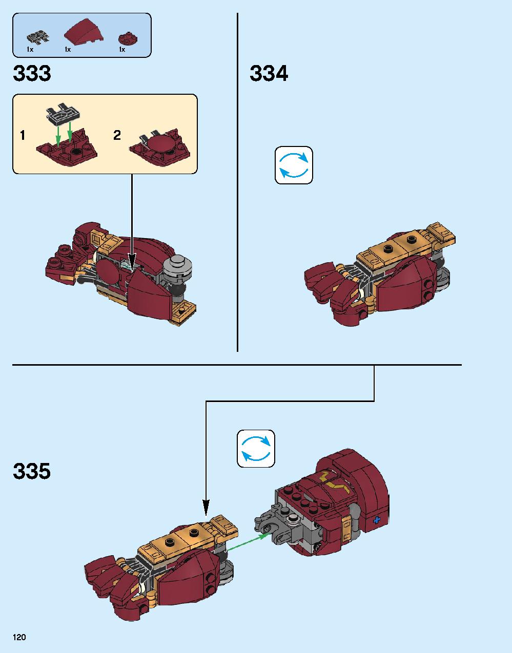 ハルクバスター：ウルトロン・エディション 76105 レゴの商品情報 レゴの説明書・組立方法 120 page