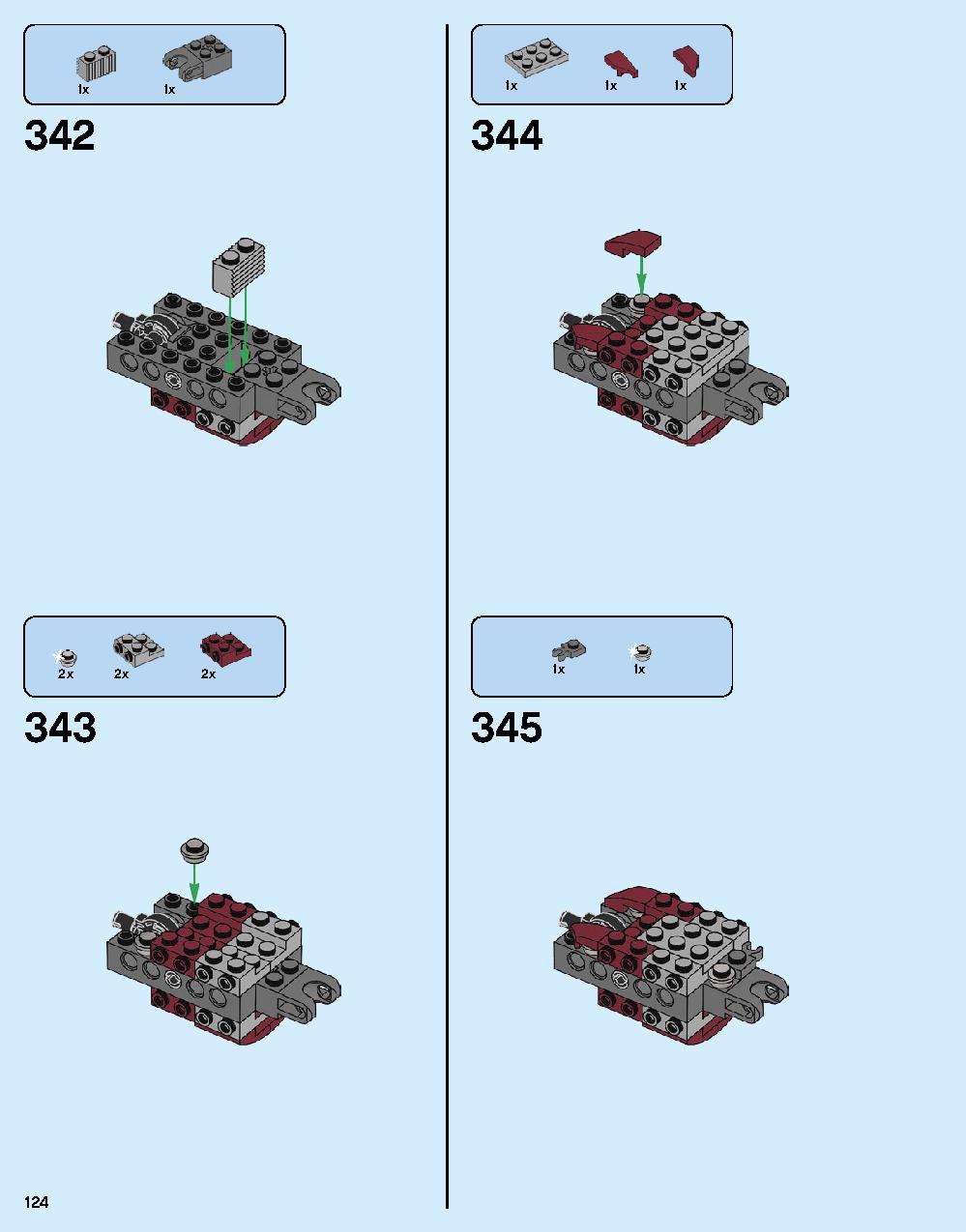 ハルクバスター：ウルトロン・エディション 76105 レゴの商品情報 レゴの説明書・組立方法 124 page