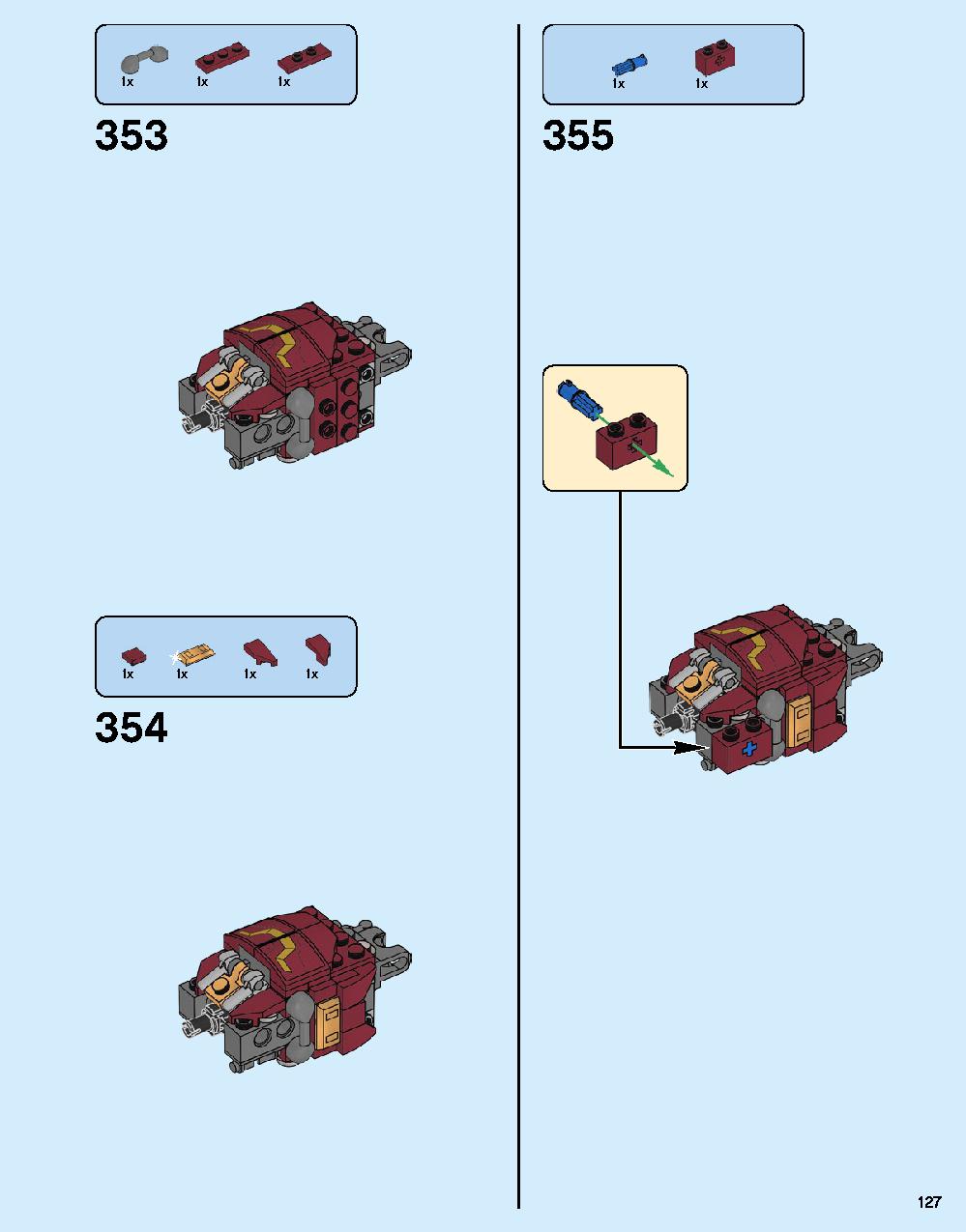 ハルクバスター：ウルトロン・エディション 76105 レゴの商品情報 レゴの説明書・組立方法 127 page