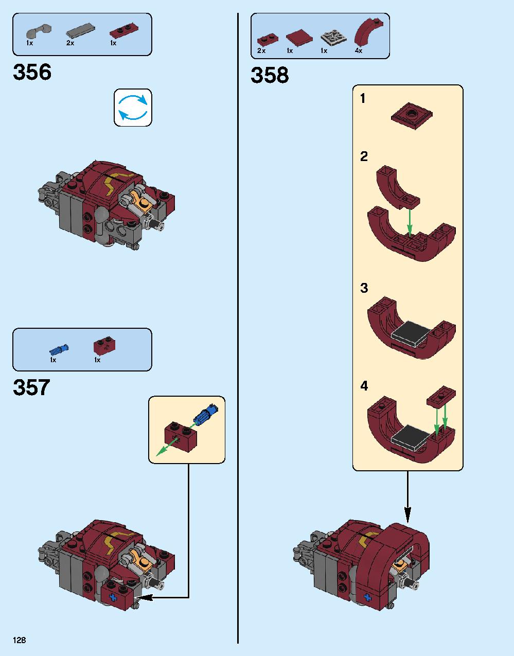 어벤져스 헐크버스터: 울트론 에디션 76105 레고 세트 제품정보 레고 조립설명서 128 page