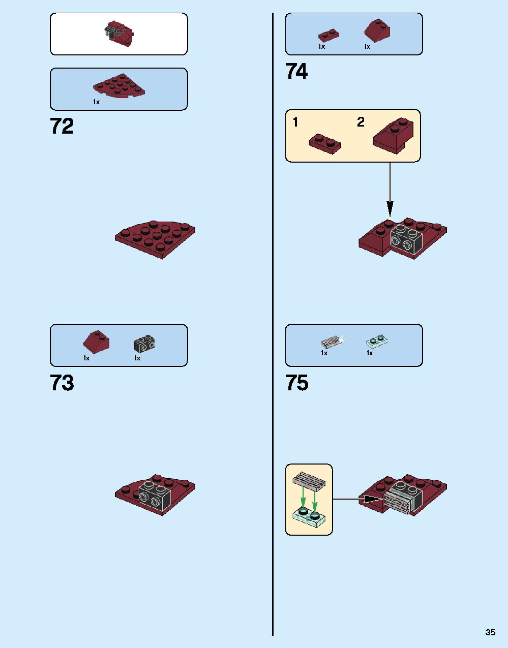 ハルクバスター：ウルトロン・エディション 76105 レゴの商品情報 レゴの説明書・組立方法 35 page