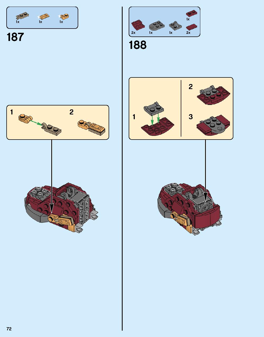 ハルクバスター：ウルトロン・エディション 76105 レゴの商品情報 レゴの説明書・組立方法 72 page