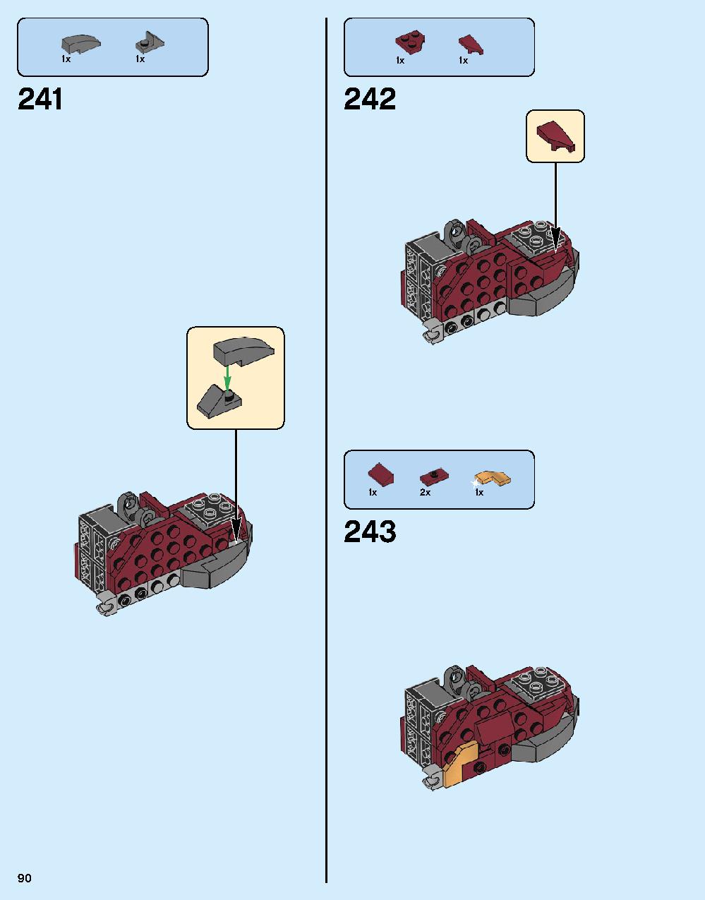 어벤져스 헐크버스터: 울트론 에디션 76105 레고 세트 제품정보 레고 조립설명서 90 page
