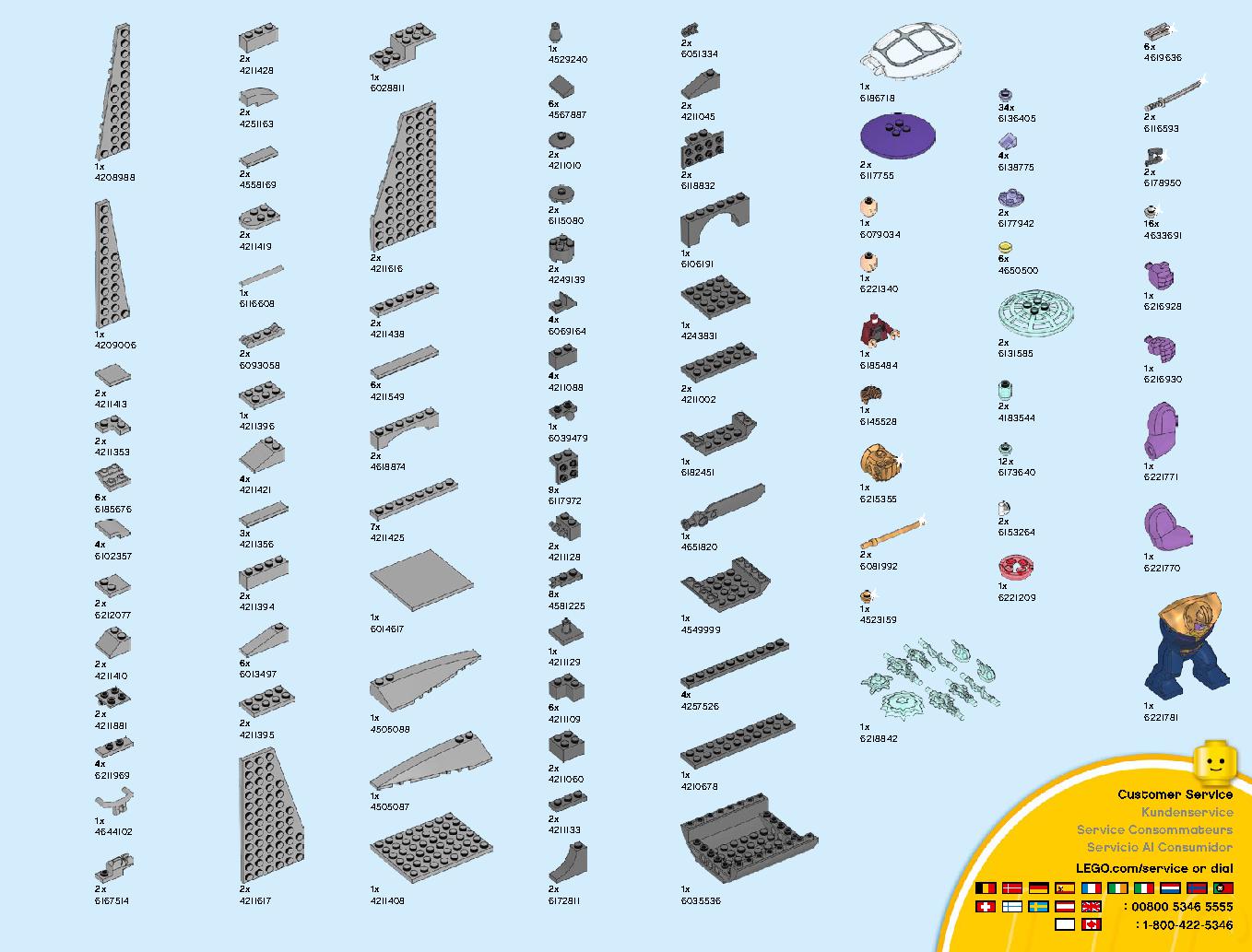 サノス アルティメット・バトル 76107 レゴの商品情報 レゴの説明書・組立方法 115 page