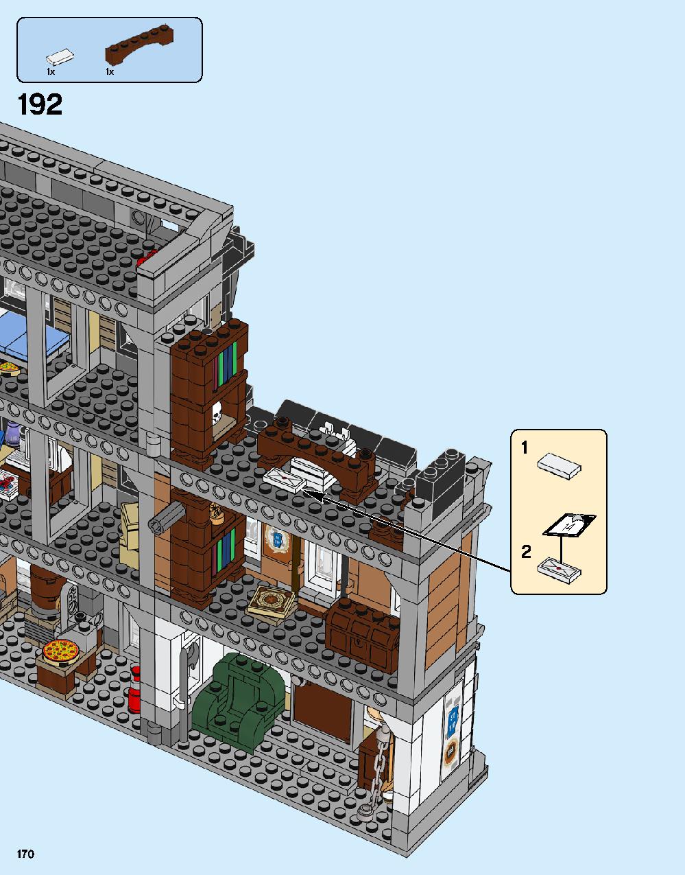 ドクター・ストレンジの神聖な館での戦い 76108 レゴの商品情報 レゴの説明書・組立方法 170 page