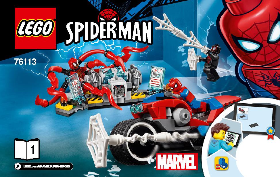 Spider-Man Bike Rescue 76113 LEGO information LEGO instructions 1 page