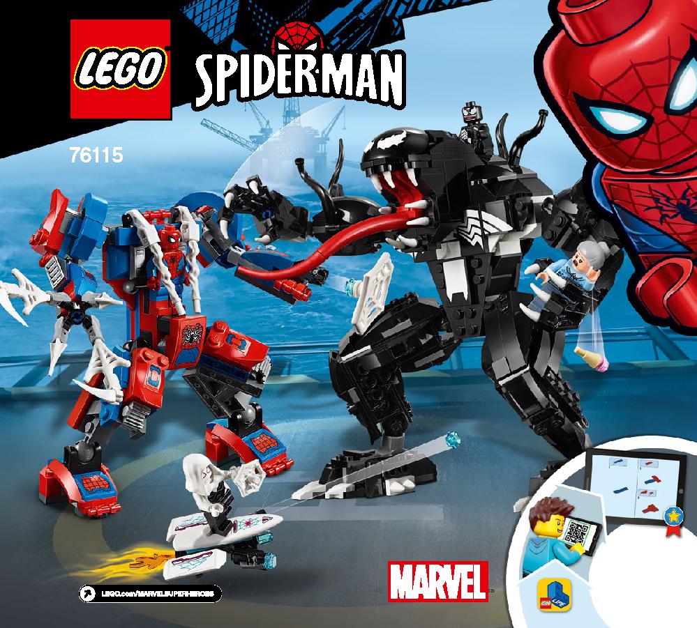 Spider Mech vs. Venom 76115 LEGO information LEGO instructions 1 page
