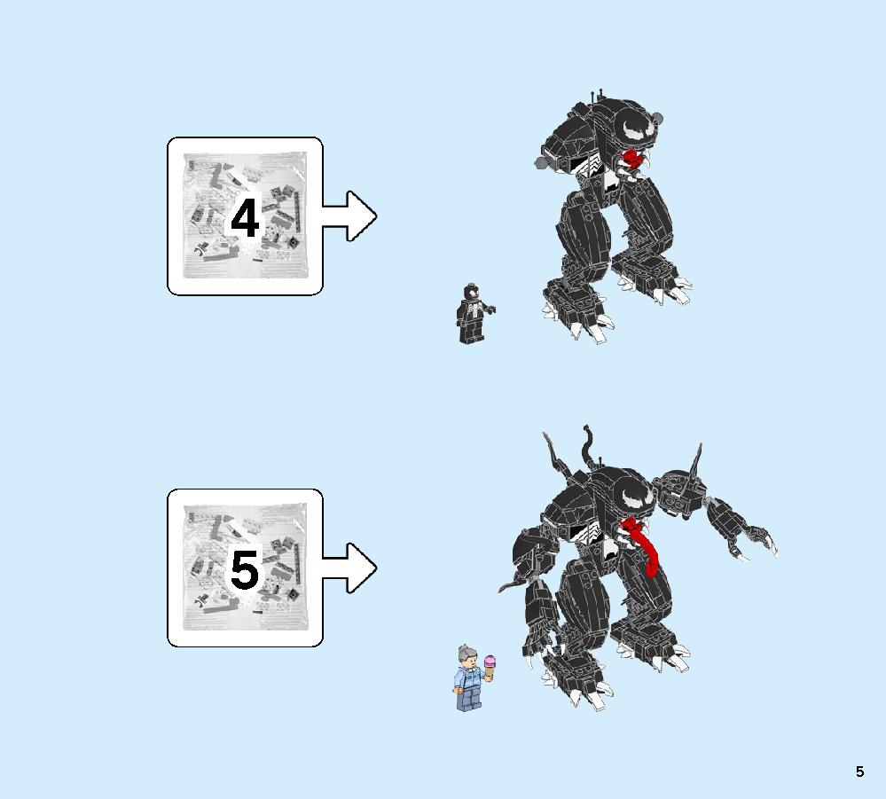 Spider Mech vs. Venom 76115 LEGO information LEGO instructions 5 page
