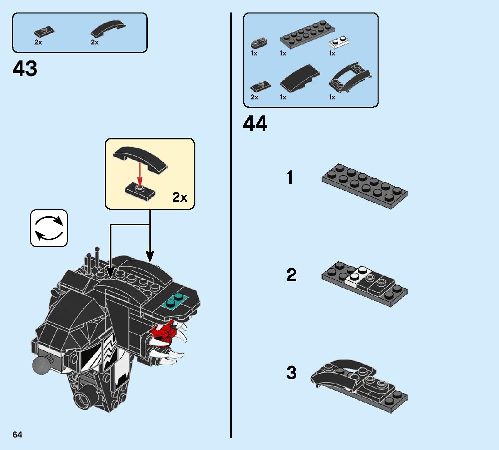 Spider Mech vs. Venom 76115 LEGO information LEGO instructions 64 page