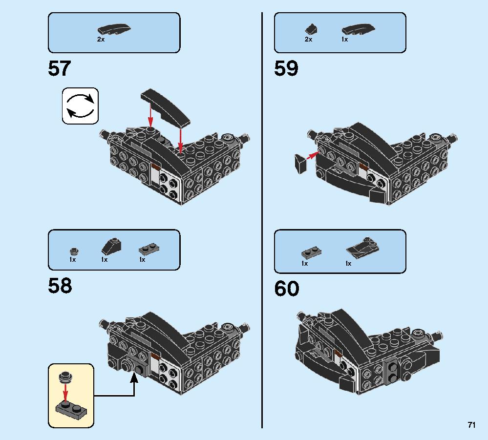 Spider Mech vs. Venom 76115 LEGO information LEGO instructions 71 page
