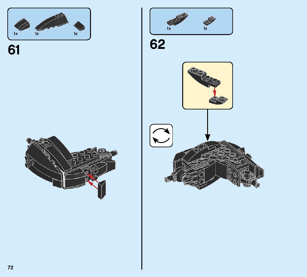 スパイダーマン vs.ヴェノム 76115 レゴの商品情報 レゴの説明書・組立方法 72 page
