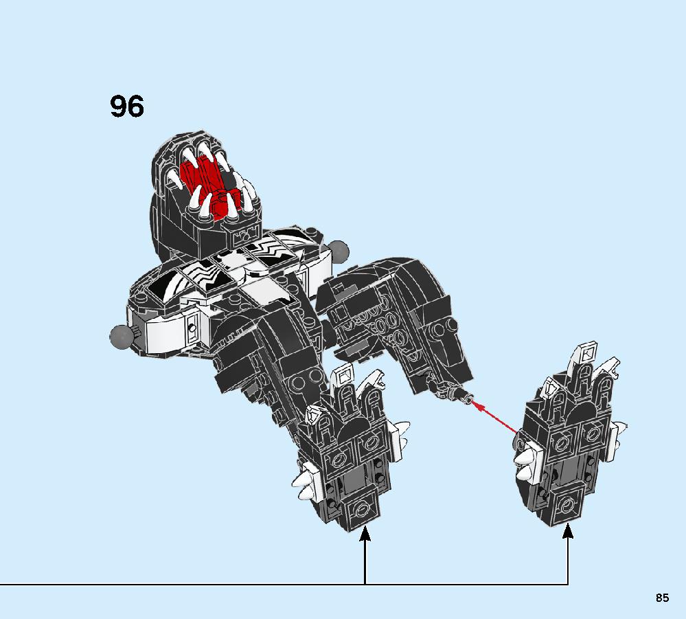 Spider Mech vs. Venom 76115 LEGO information LEGO instructions 85 page