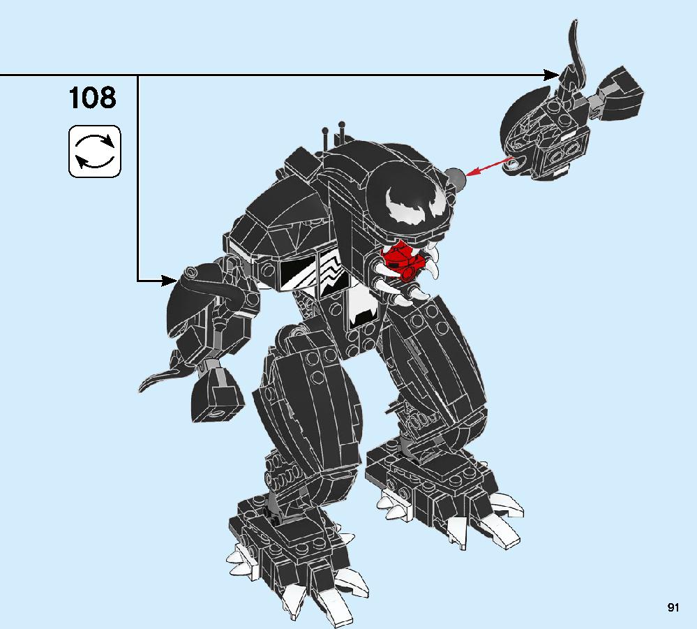 Spider Mech vs. Venom 76115 LEGO information LEGO instructions 91 page
