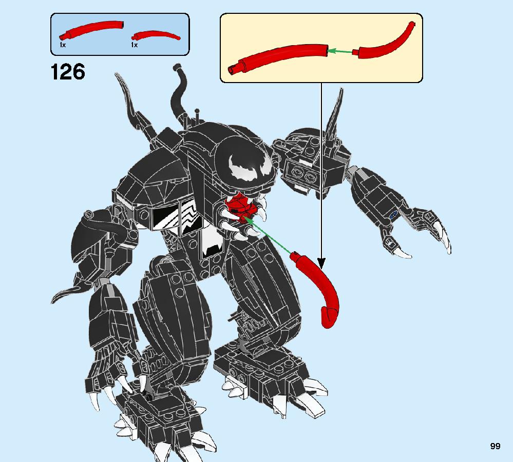 Spider Mech vs. Venom 76115 LEGO information LEGO instructions 99 page