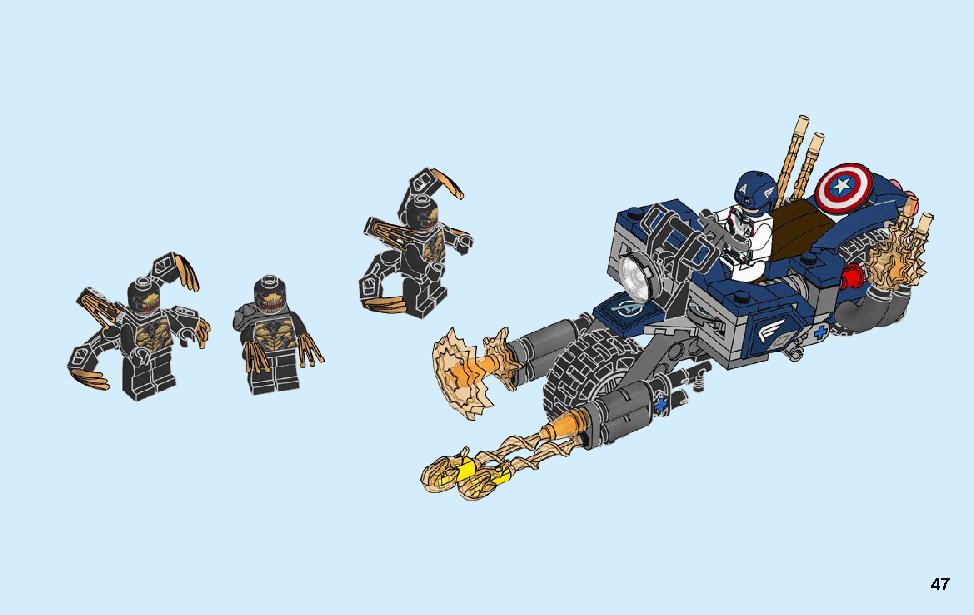 Captain America: Outriders Attack 76123 LEGO information LEGO instructions 47 page