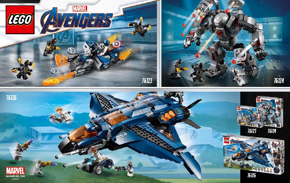 Captain America: Outriders Attack 76123 LEGO information LEGO instructions 49 page