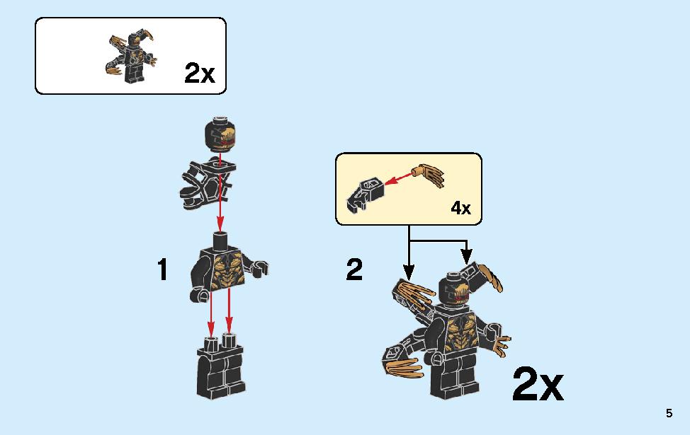Captain America: Outriders Attack 76123 LEGO information LEGO instructions 5 page