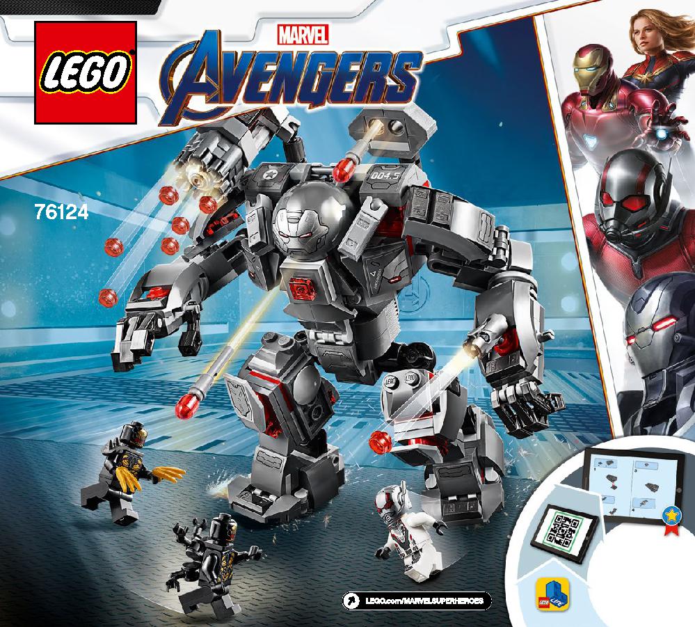 War Machine Buster 76124 LEGO information LEGO instructions 1 page