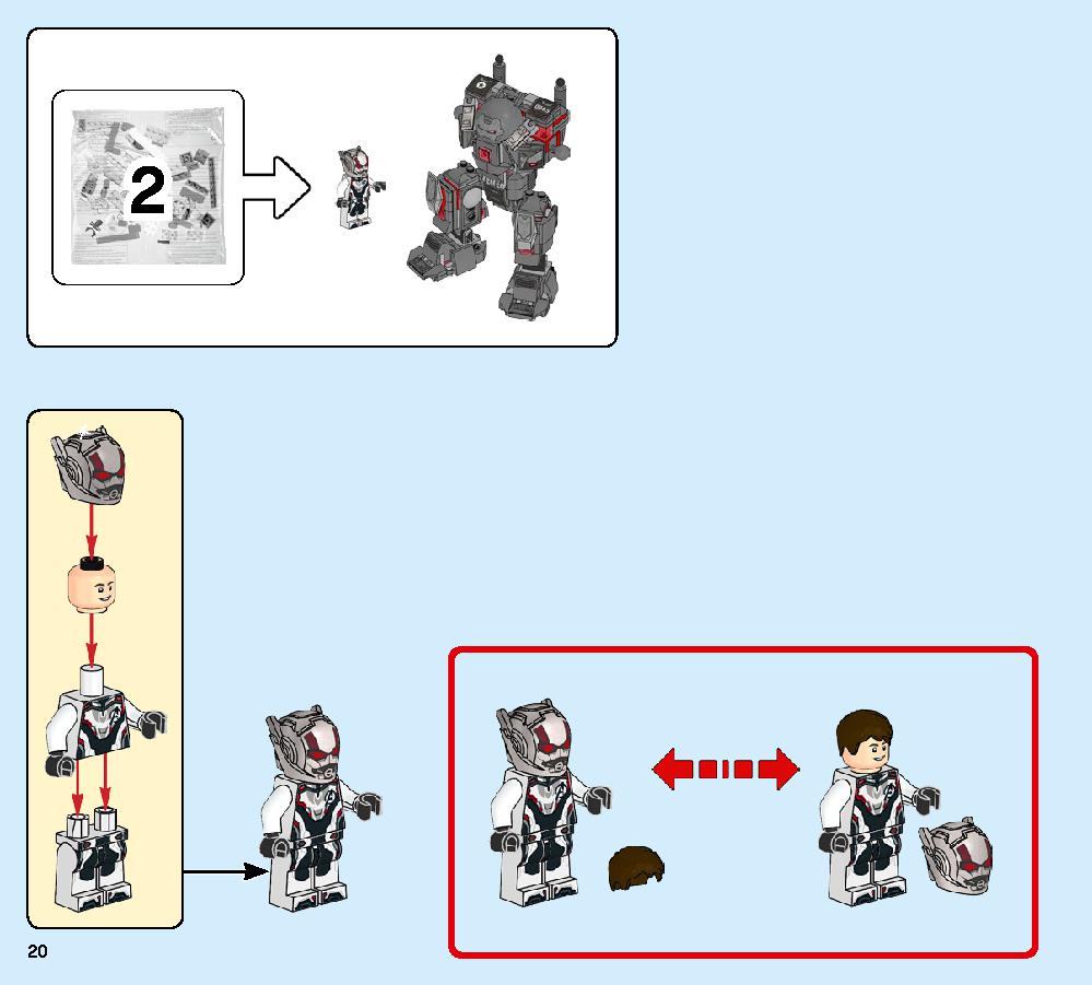 War Machine Buster 76124 LEGO information LEGO instructions 20 page