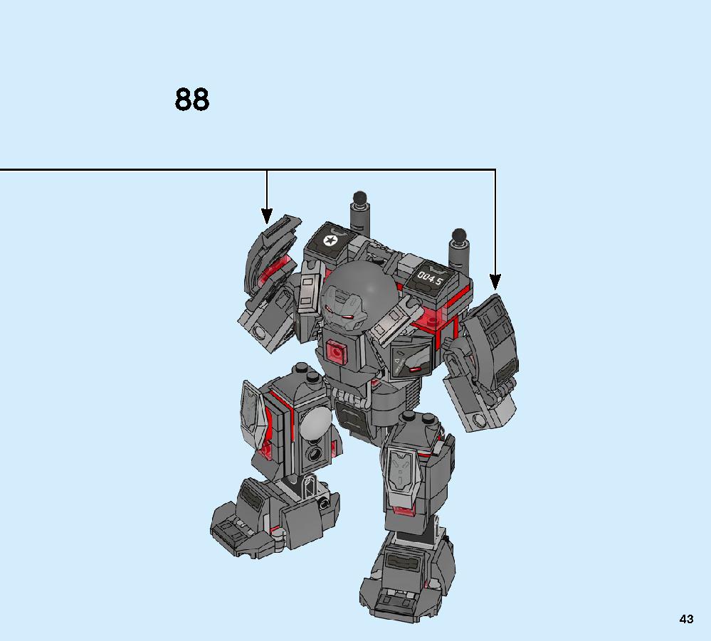 War Machine Buster 76124 LEGO information LEGO instructions 43 page