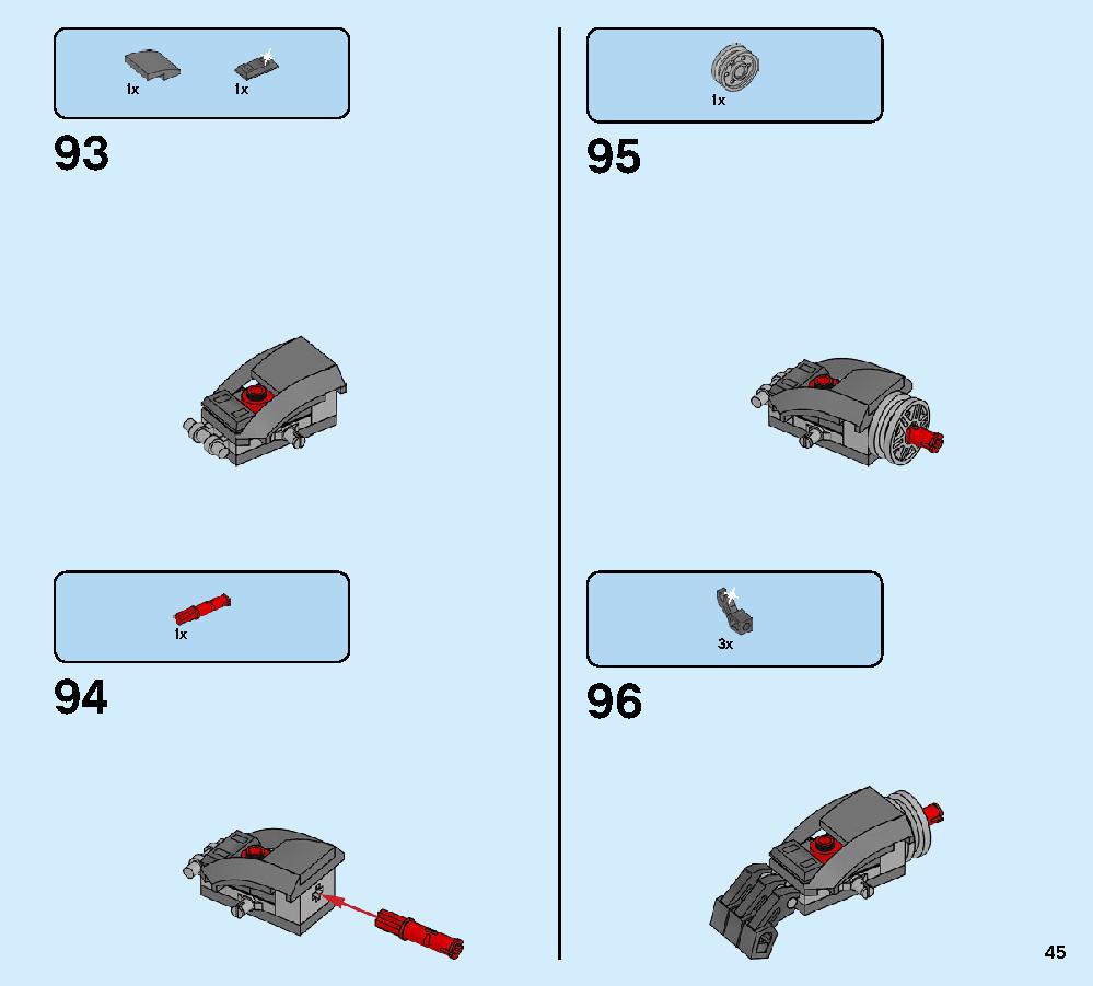 War Machine Buster 76124 LEGO information LEGO instructions 45 page