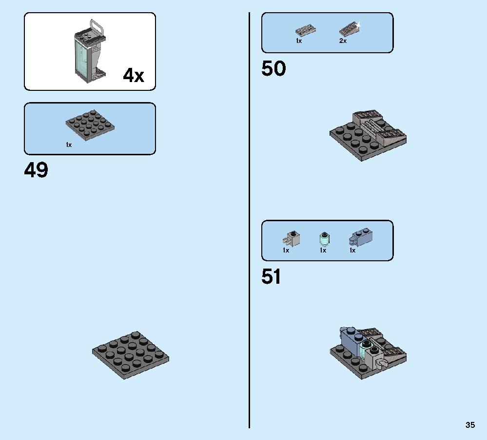 アイアンマンのホール・オブ・アーマー 76125 レゴの商品情報 レゴの説明書・組立方法 35 page