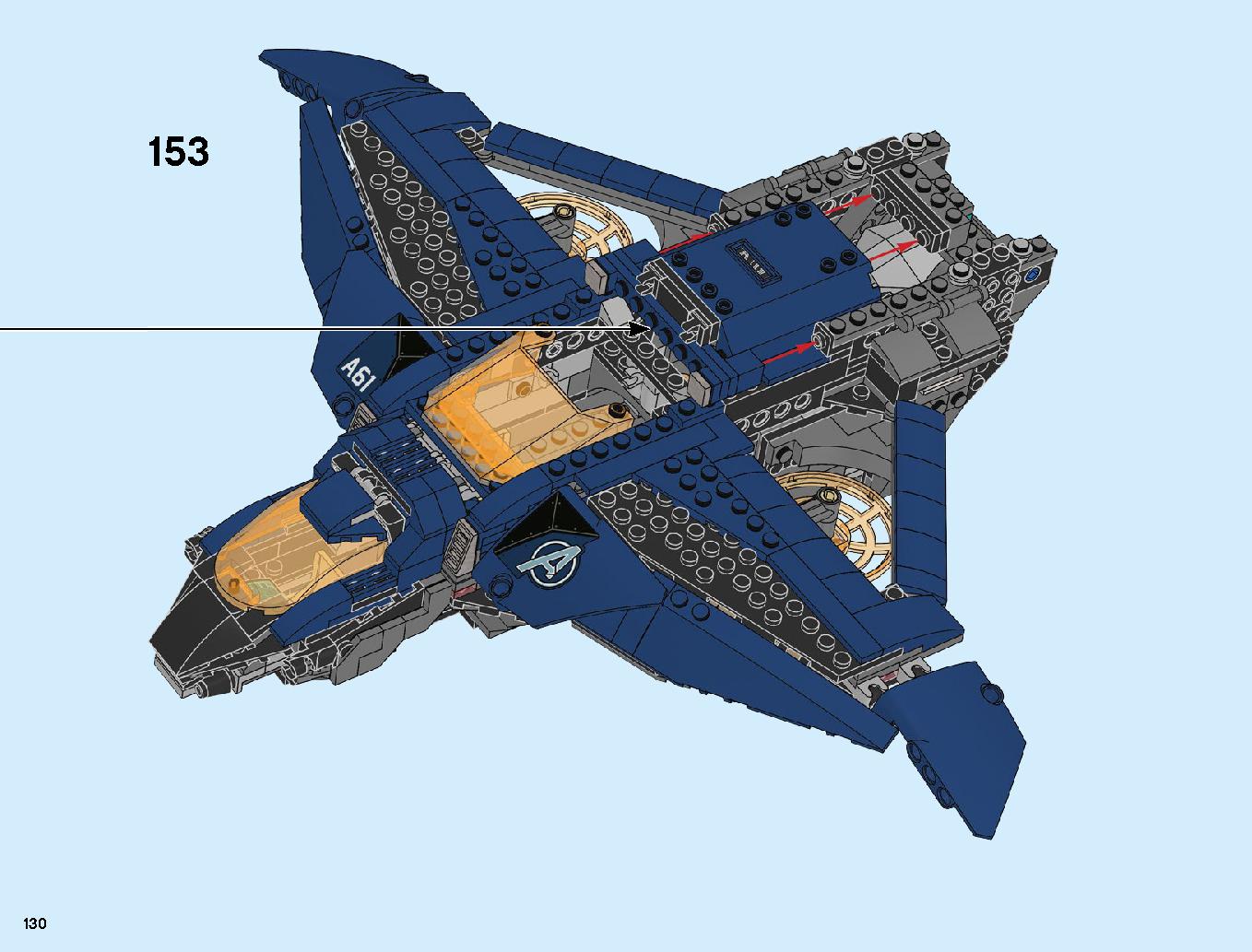 Avengers Ultimate Quinjet 76126 LEGO information LEGO instructions 130 page