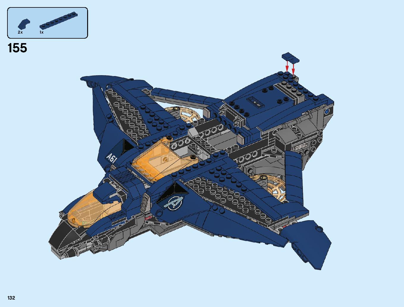 Avengers Ultimate Quinjet 76126 LEGO information LEGO instructions 132 page