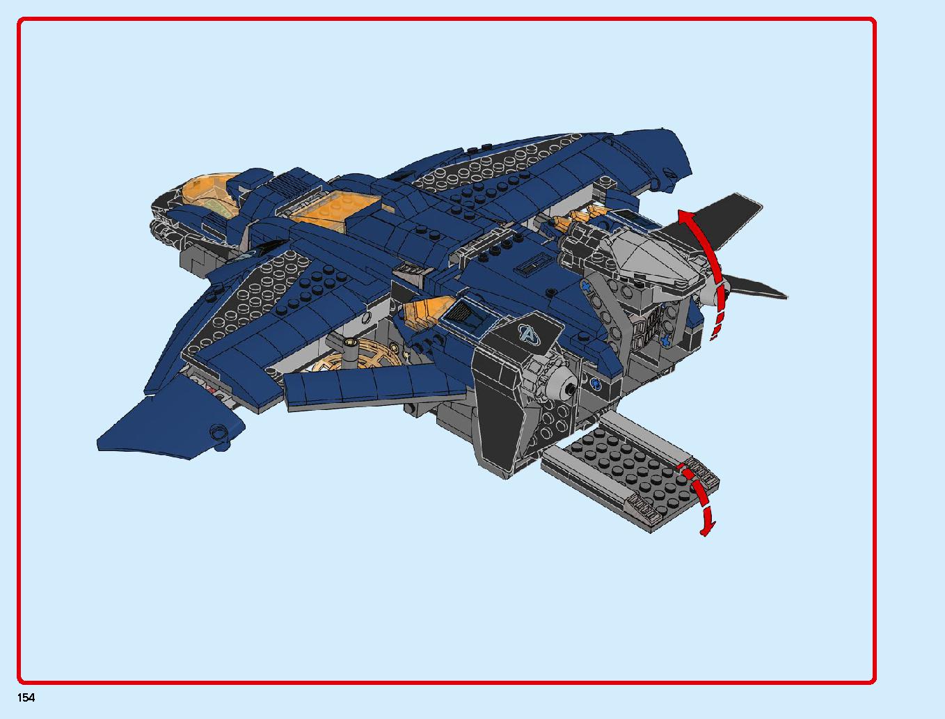 Avengers Ultimate Quinjet 76126 LEGO information LEGO instructions 154 page