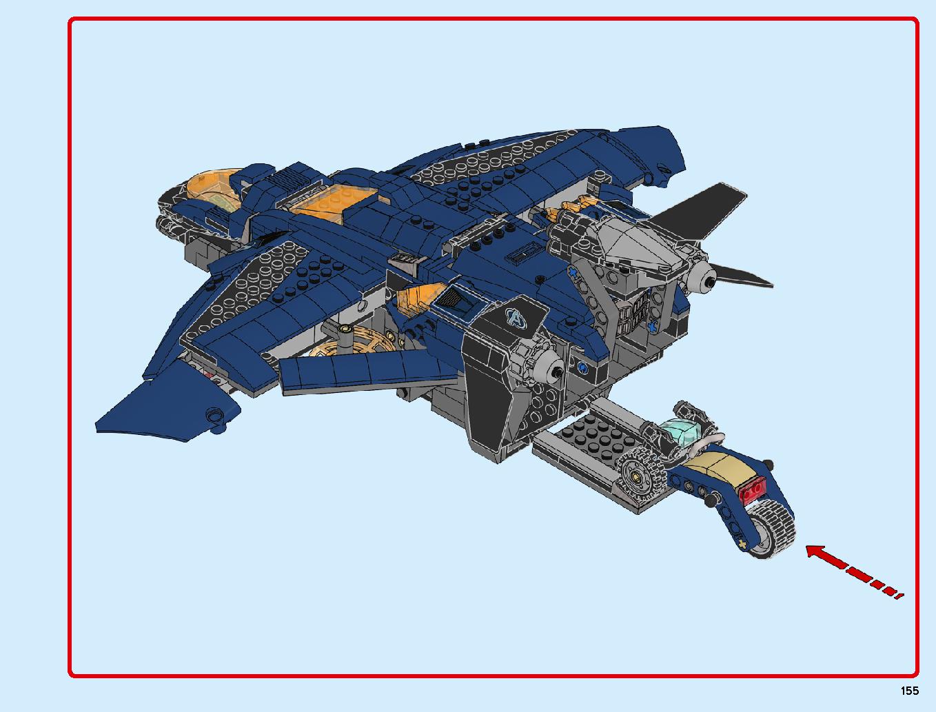 Avengers Ultimate Quinjet 76126 LEGO information LEGO instructions 155 page