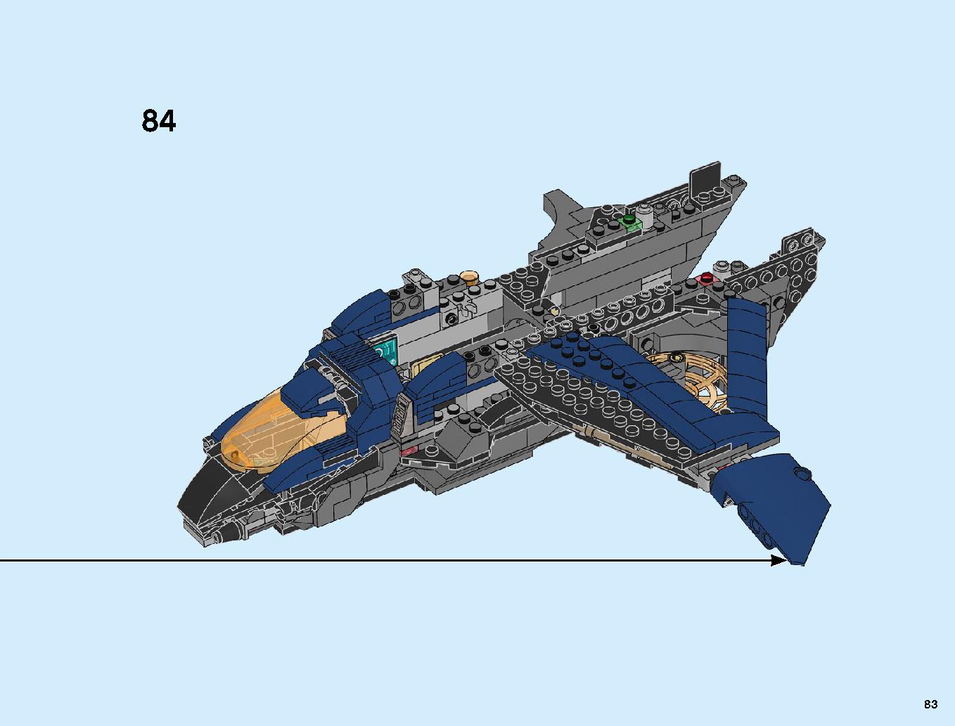 Avengers Ultimate Quinjet 76126 LEGO information LEGO instructions 83 page