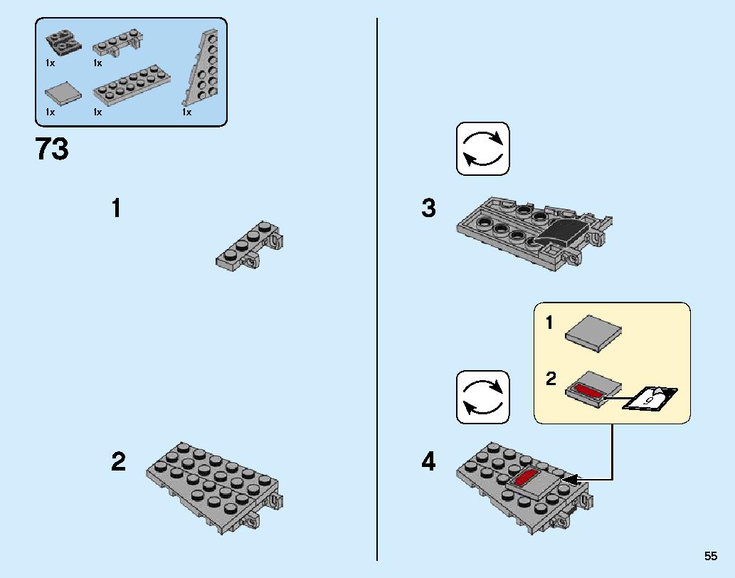 キャプテン・マーベルとスクラルの襲撃 76127 レゴの商品情報 レゴの説明書・組立方法 55 page