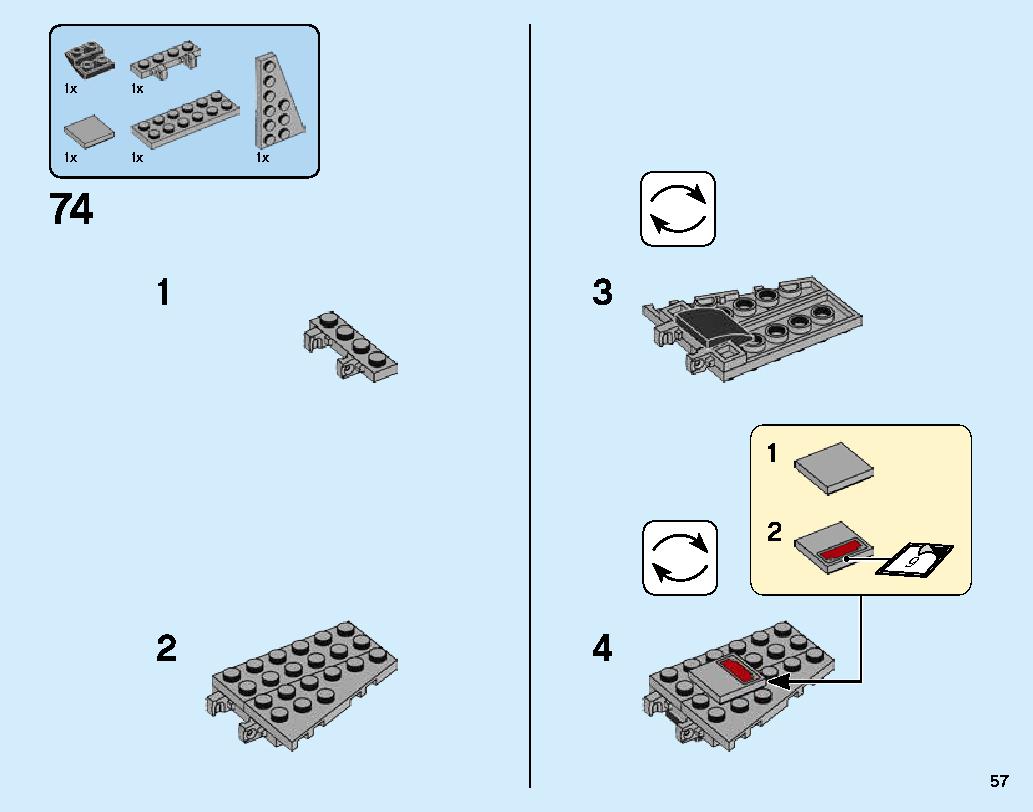 キャプテン・マーベルとスクラルの襲撃 76127 レゴの商品情報 レゴの説明書・組立方法 57 page