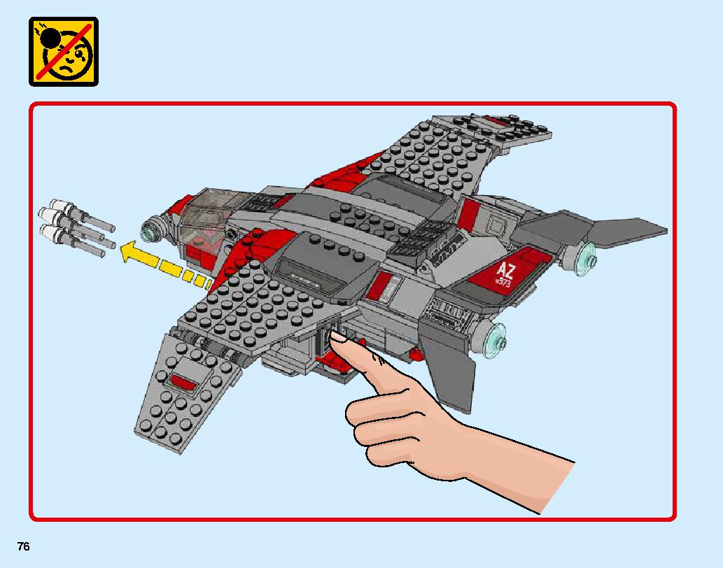 Captain Marvel and The Skrull Attack 76127 LEGO information LEGO instructions 76 page