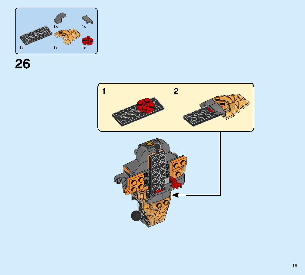 Molten Man Battle 76128 LEGO information LEGO instructions 19 page