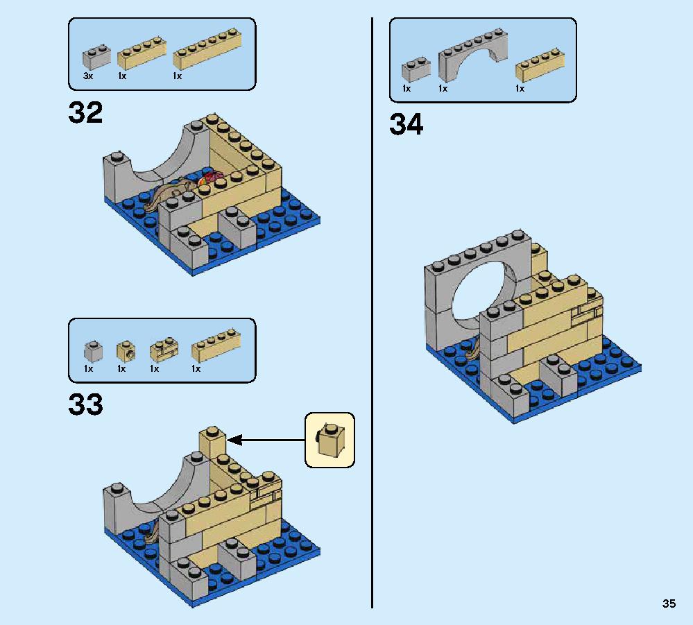 ハイドロマンの攻撃 76129 レゴの商品情報 レゴの説明書・組立方法 35 page