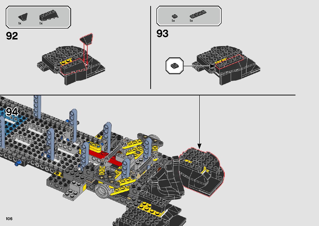 1989 Batmobile 76139 レゴの商品情報 レゴの説明書・組立方法 106 page