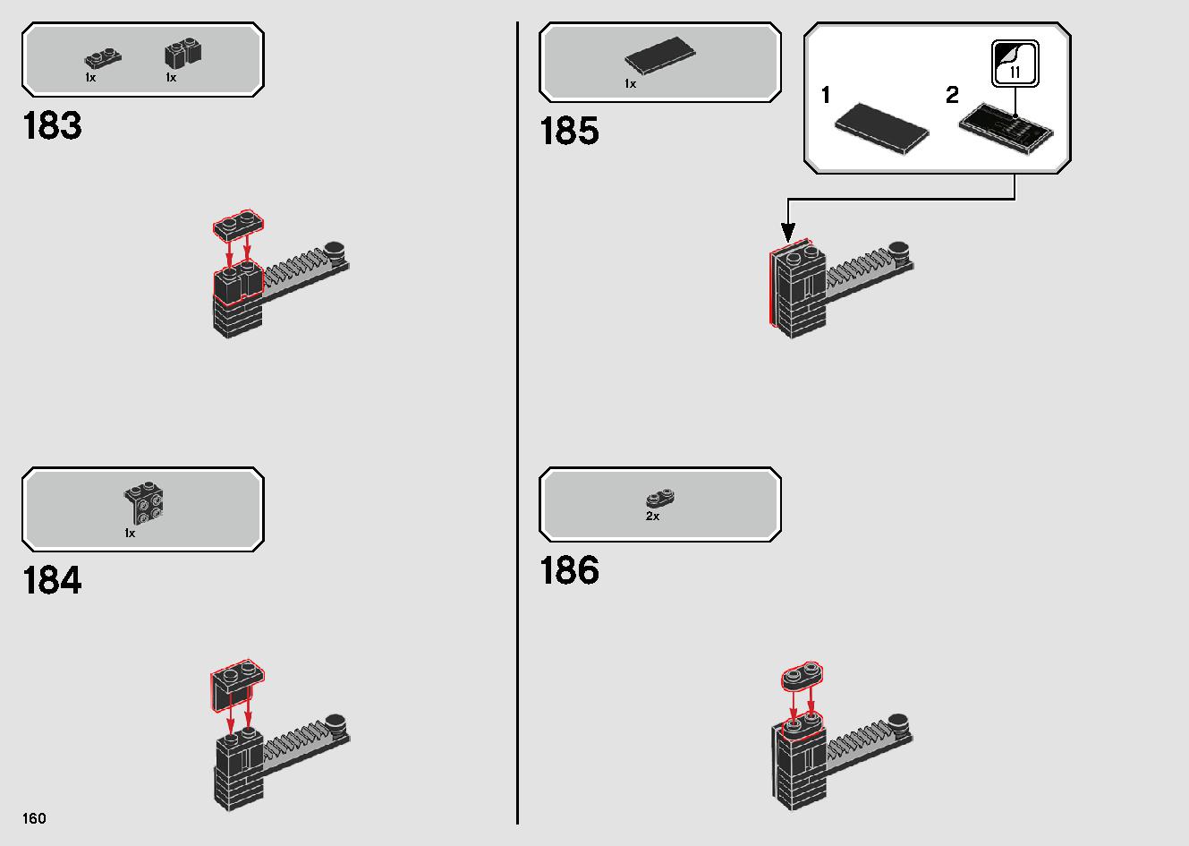 1989 Batmobile 76139 レゴの商品情報 レゴの説明書・組立方法 160 page