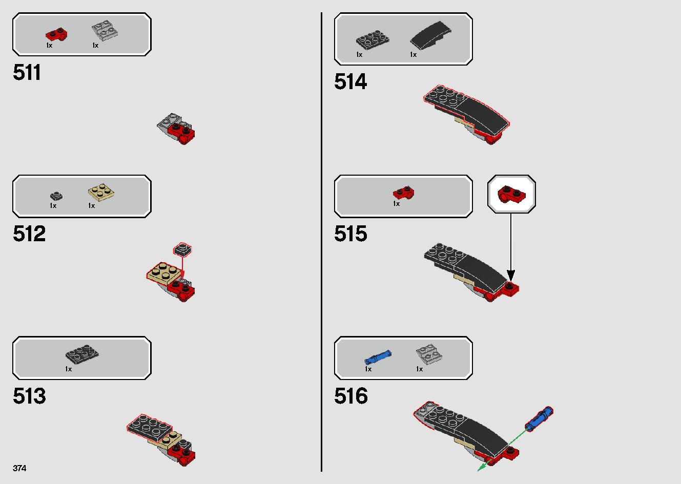 1989 Batmobile 76139 レゴの商品情報 レゴの説明書・組立方法 374 page