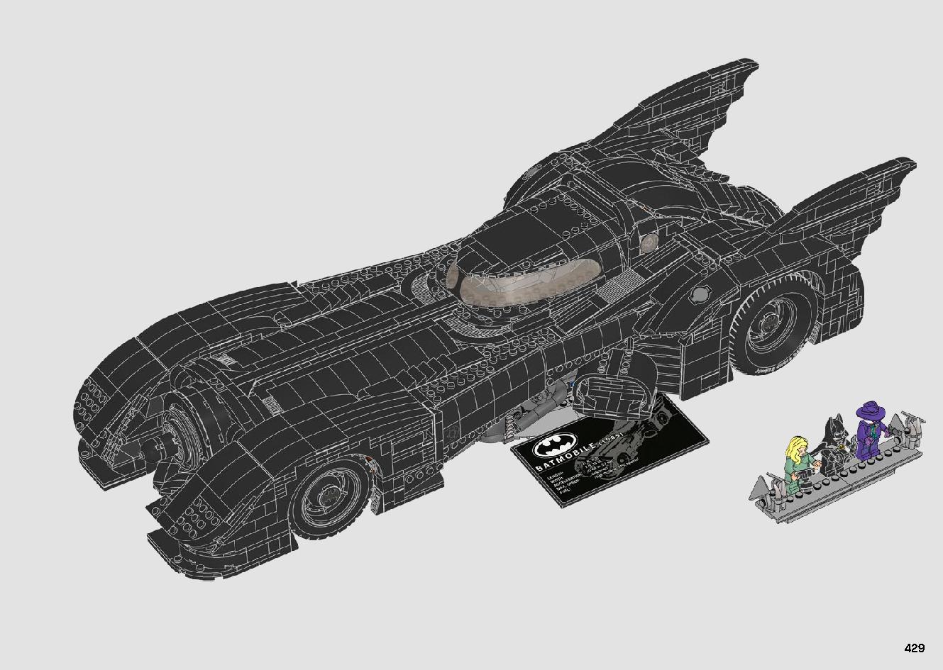 1989 Batmobile 76139 レゴの商品情報 レゴの説明書・組立方法 429 page