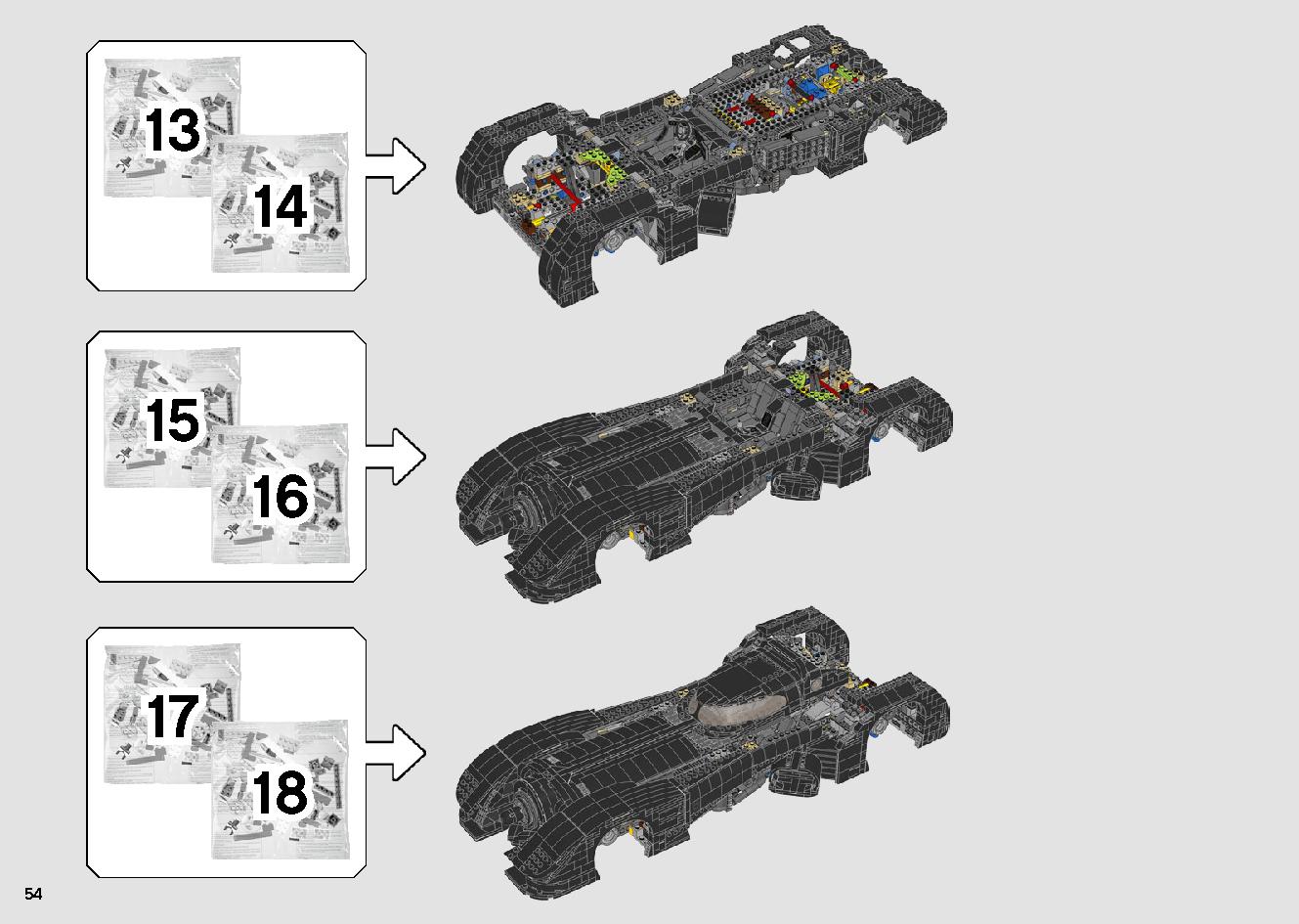 1989 Batmobile 76139 レゴの商品情報 レゴの説明書・組立方法 54 page