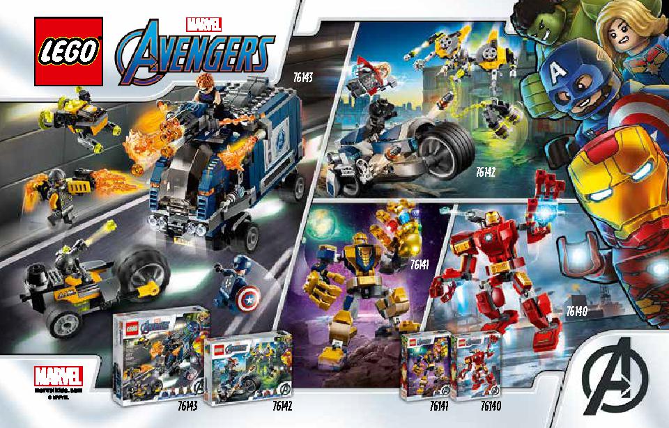 Avengers Speeder Bike Attack 76142 LEGO information LEGO instructions 41 page