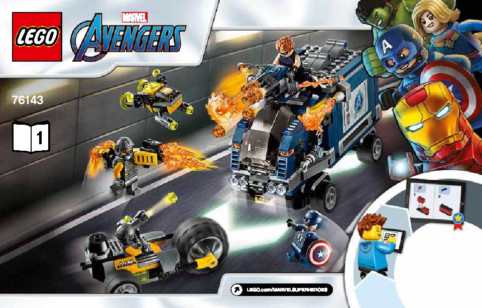 Avengers Truck Take-down 76143 LEGO information LEGO instructions 1 page