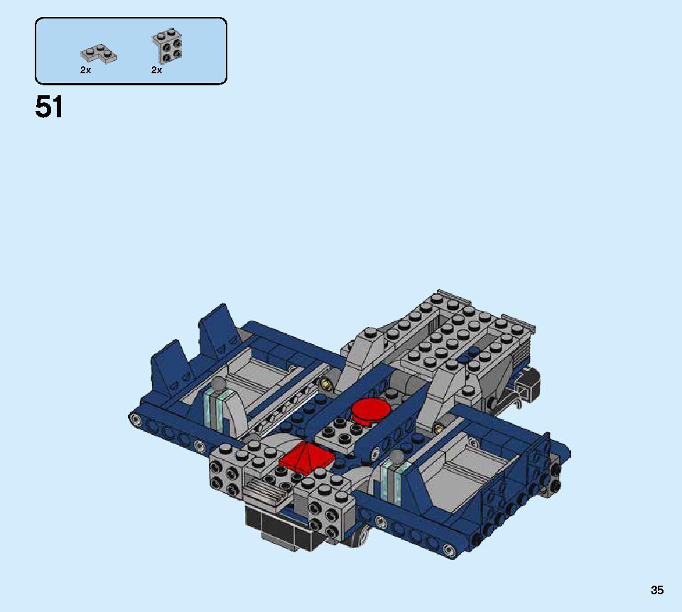 어벤져스 트럭 급습 76143 레고 세트 제품정보 레고 조립설명서 35 page