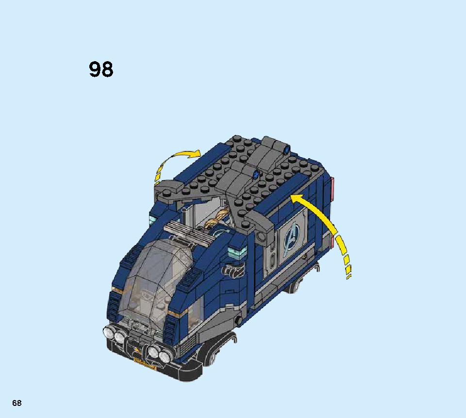 어벤져스 트럭 급습 76143 레고 세트 제품정보 레고 조립설명서 68 page