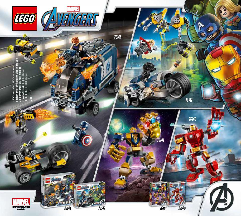 Avengers Truck Take-down 76143 LEGO information LEGO instructions 84 page