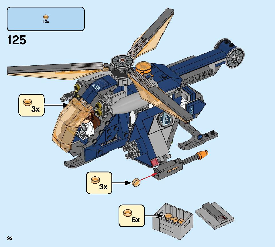 Avengers Hulk Helicopter Rescue 76144 LEGO information LEGO instructions 92 page