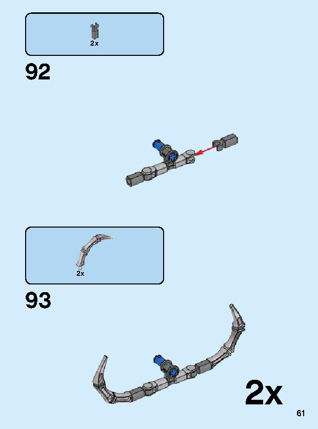 Spider-Man Mech 76146 LEGO information LEGO instructions 61 page