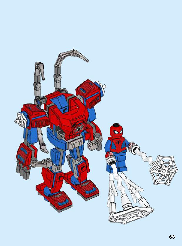 Spider-Man Mech 76146 LEGO information LEGO instructions 63 page